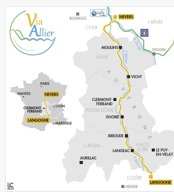 via allier parcours carte