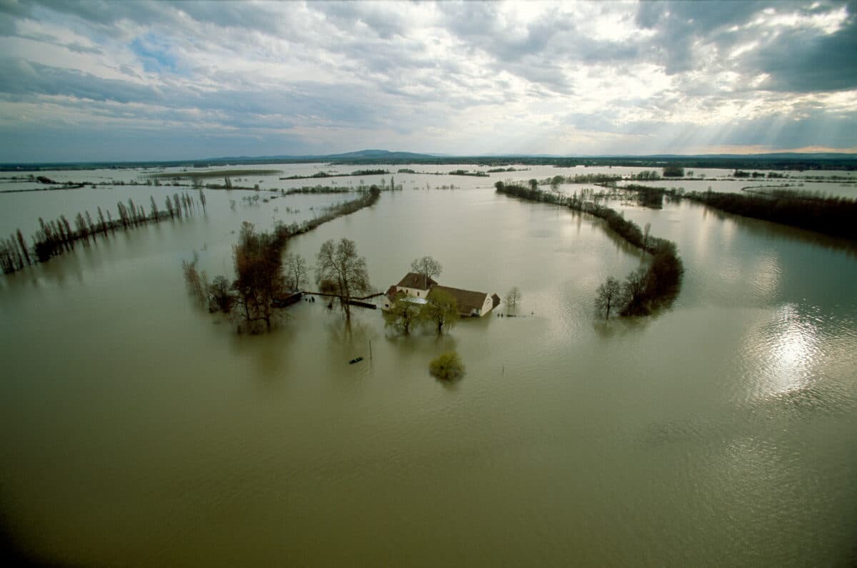 Changement climatique restaurant inondé France