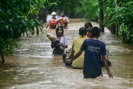 Inondations typhon Yagi Birmanie