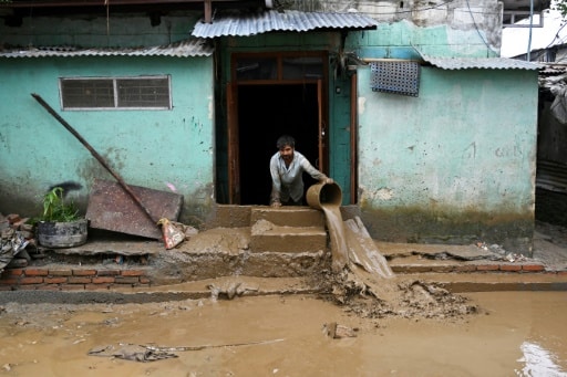 Inondations Népal bidonvilles