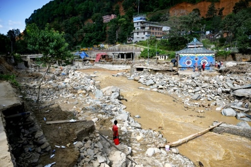 Glissements de terrain Népal changement climatique