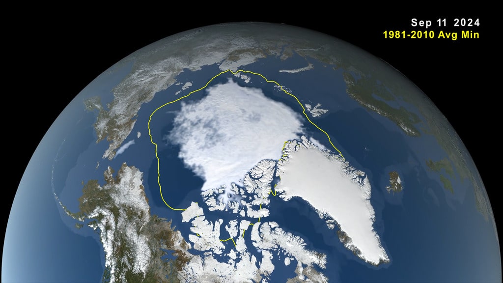 Etendue glace Arctique 11 septembre 2024