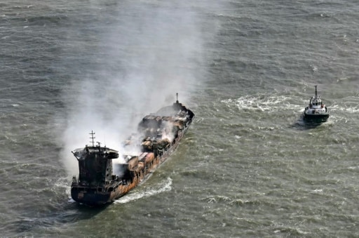 colision granulé de plastiques mer du nord